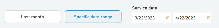 bookings date range